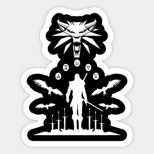 Wolf Witcher Sticker